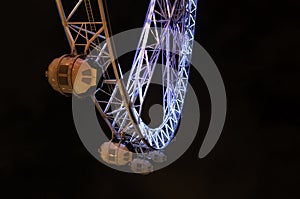 Melbourne Star Wheel at night