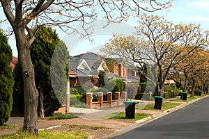 Melbourne street on a crisp spring day