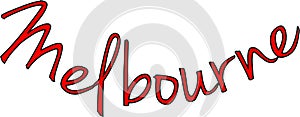 Melbourne tect sign illustration