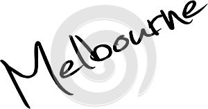 Melbourne tect sign illustration