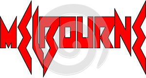 Melbourne tect sign illustration