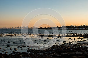 Melbourne view from Brighton beach