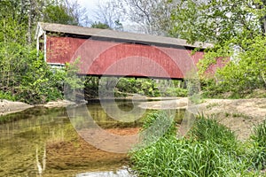 Melcher Covered Bridge Reflection