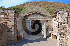 Melek Chesmen tomb in Kerch, Crimea, Ukraine