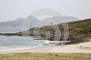 Melide Beach with Cies Islands, Pontevedra, Galicia