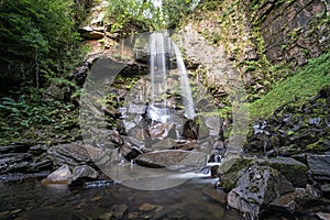 Melincourt Falls, Resolven, Neath, Port Talbot, Wales, UK GB