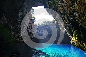 Melissani cave, Kefalonia photo