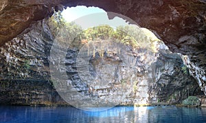 Melissani Cave, Kefalonia, Greece photo