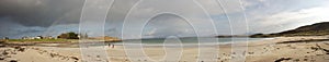 Mellon Udrigle Beach with Rainbow Panoramic