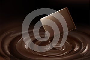 Mellow chocolate bar photo