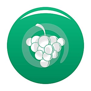 Mellow grape icon vector green