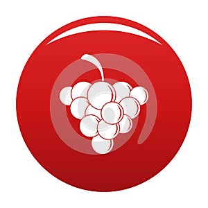 Mellow grape icon vector red