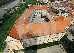 Melnik castle from the bird eye