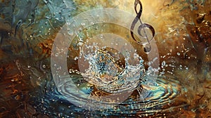 Melodic Waters: A Symphony of Music and Fluidity photo