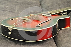 Melodija Menges old ruined vintage archtop jazz guitar 1961.