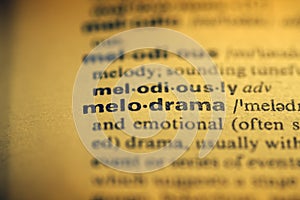 melodrama word dict