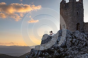 Melody the dog keeper of the castle - Rocca Calascio photo