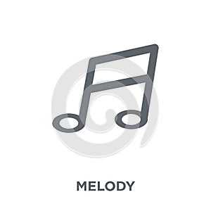 melody icon from Music collection.