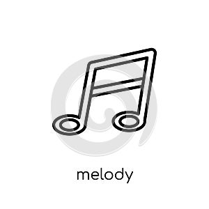 melody icon from Music collection.