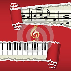 Melody-Piano-Music notes