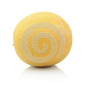 Melon called galia isolated white in studio photo