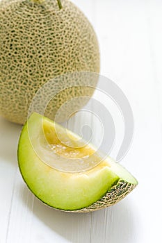 Melon or Cantaloupe on White