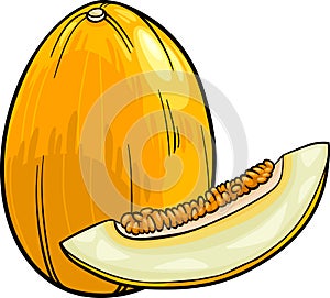 Melon fruit cartoon illustration