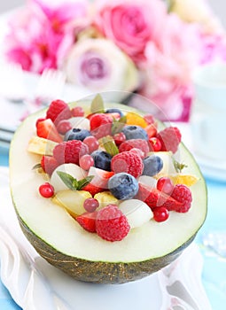 Melon fruit salad