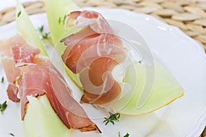 Melon and ham