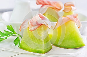 Melon and ham