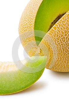 Melon honeydew and melon slice photo