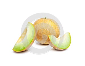 Melon honeydew and two melon slices