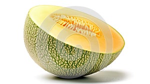 Melon isolated on a white background. Generative AI