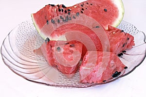 Melon on the plate