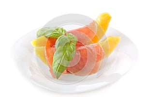 Melon with prosciutto