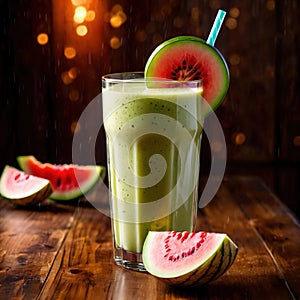 Melon Smoothie, fresh melon fruit drink, think smoothie nectar photo