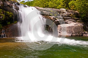 Melon waterfall, in Melon, Orense, Spain