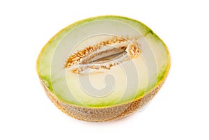 Melon on white background