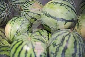 Melons on sale in the street photo