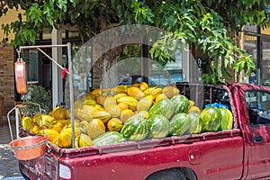 Melons in Truck