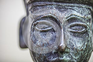 Melqart bronze figurine closeup