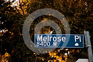 Melrose place sign