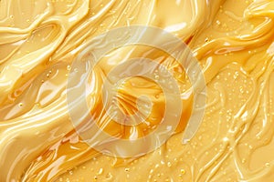 Melted Caramel Texture, Ice Cream Waves, Smooth Icecream, Custard Background, Silky Flowing Yogurt