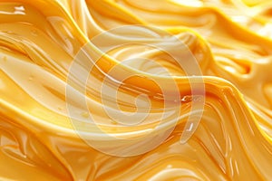 Melted Caramel Texture, Ice Cream Waves, Smooth Icecream, Custard Background, Silky Flowing Yogurt