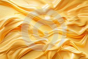 Melted Caramel Texture, Ice Cream Waves, Smooth Icecream, Custard Background, Silky Flowing Yogurt