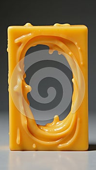 Melted Cheese Frame Handcut Design