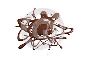 Melted chocolate photo