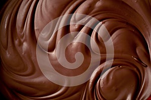 Melted chocolate swirl background