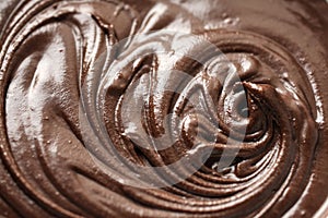 Melted Chocolate Texture Background