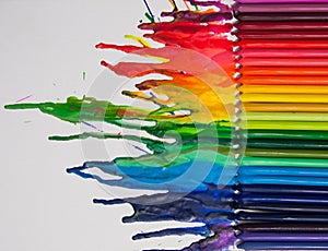 Melted crayon art